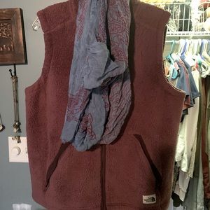 Dusty Rose Maroon Fleece Vest